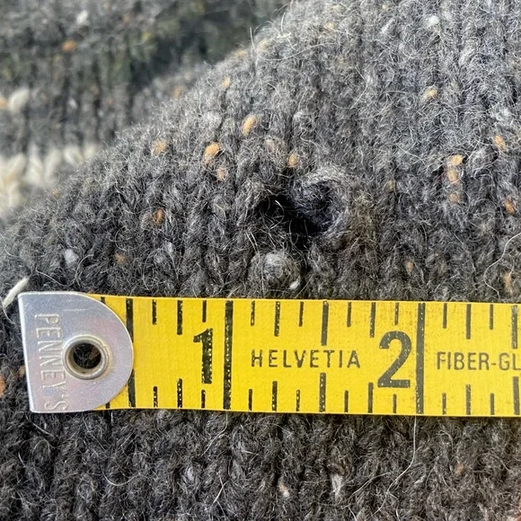 Autumn Cashmere Gray-Brown Tweed Houndstooth Plaid Sweater Sz XS - Picture 6 of 6